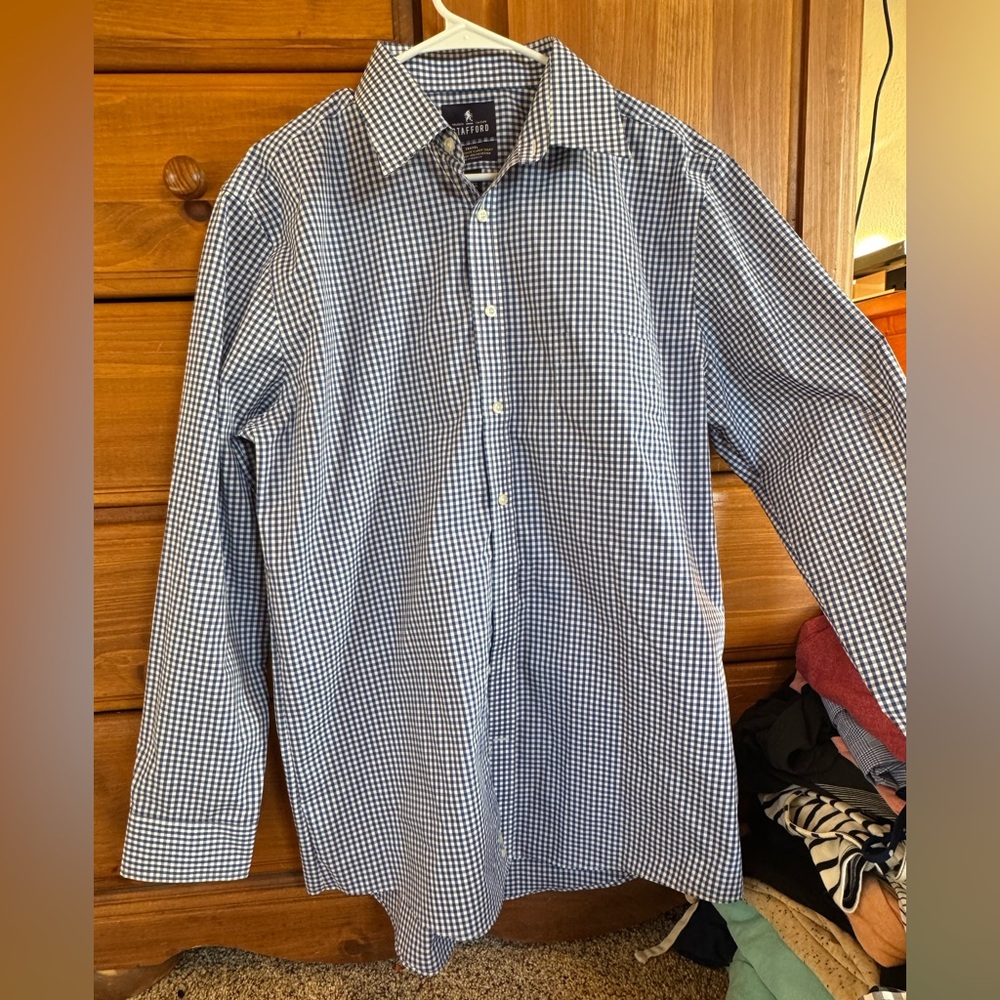 Men's Blue Checkered Shirt